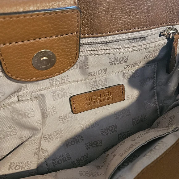 Michael Kors Tan Leather Satchel - Picture 5 of 5